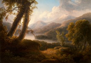 風景（キャンバスに油彩） 作： Thomas Doughty