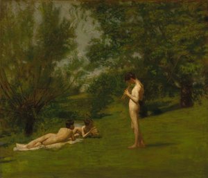 アルカディア、ca。 1883年。 作： Thomas Eakins