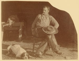[ミズーリ準州、B-T牧場のカウボーイ]。 作： Thomas Eakins