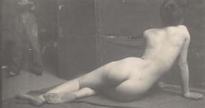 [後ろからの女性のヌード]、約。 1889 年。 1889年。