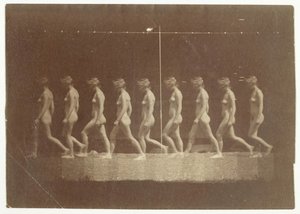 正体不明のモデルのマレー ホイールの写真、1884 年。 作： Thomas Eakins