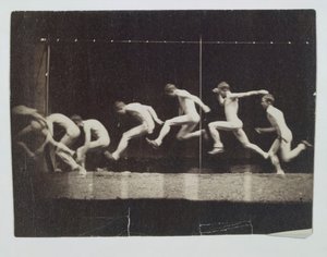 正体不明のモデルのマレー ホイールの写真、1884 年。 作： Thomas Eakins