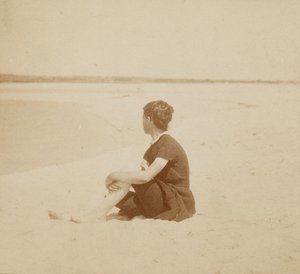 [メアリー・マクダウェル・オン・ザ・ビーチ、マナスカン、ニュージャージー州]。 作： Thomas Eakins