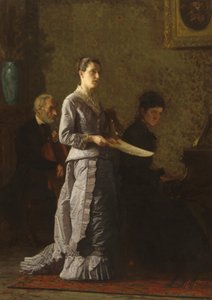 哀れな歌を歌う、1881年。 作： Thomas Eakins
