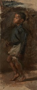 Study for black Boy Dancing: The Boy, probably 1877.    1163330   ja       japanese Successfully Translated  Original: The Charlatan, by Giandomenico Tiepolo (1727-1804), fresco, Room of carnival scenes, in the Foresteria (Guesthouse) at Villa Valmarana Ai 作： Thomas Eakins