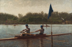杭を回すビグリン兄弟 作： Thomas Eakins