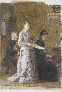 哀れな歌、1881年。 作： Thomas Eakins