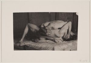 エイキンズのスタジオのレスラー、c。 1899年。 作： Thomas Eakins