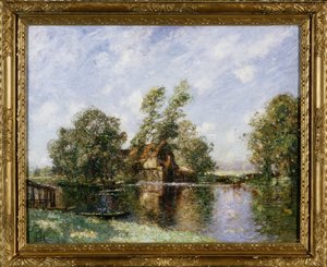 オールドミル、ホートン、ケンブリッジシャー、1907年頃 作： Thomas Edwin Mostyn