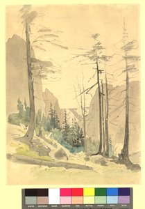 山岳風景 - 習作 作： トーマス・エンダース