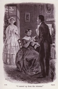 ウィルキー・コリンズ著「白衣の女」のイラスト（リトグラフ 作： Thomas Eyre Macklin
