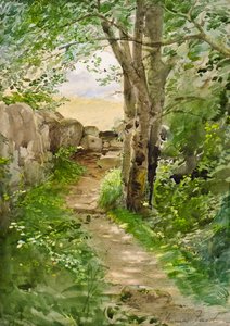 森の道 作： Thomas Faed