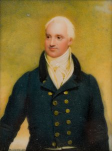 セシル・フォレスターの肖像、初代フォレスター卿、1830年頃（油と象牙） 作： Thomas Falcon Marshall