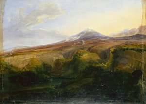 ベスビオの眺め (船上油) 作： Thomas Fearnley