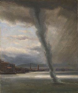 ナポリ湾のウォータースパウト 作： Thomas Fearnley