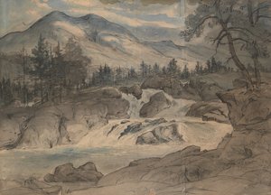 ラブロ滝、1824-42。 作： Thomas Fearnley