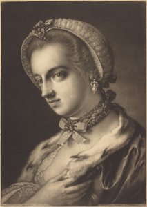 イギリスの美女の想像上の肖像 作： トーマス・フライ