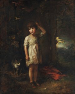 猫のいる少年、朝 作： Thomas Gainsborough