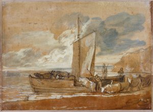 牛フェリー、1784-1788 作： Thomas Gainsborough