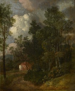 家の形をした森の風景、1752年頃 作： Thomas Gainsborough
