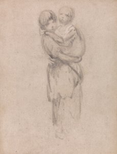 子供を抱く少女 作： Thomas Gainsborough