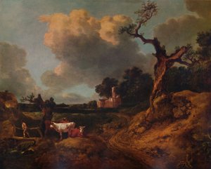 エルムセット教会、西サフォーク、18世紀、1935 作： Thomas Gainsborough