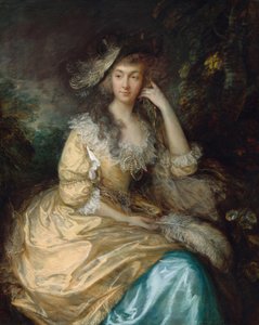 フランシス・スザンナ、レディ・ド・ダンスタンヴィル、c. 1786年。 作： Thomas Gainsborough