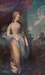 ジョージアナ、デボンシャー公爵夫人、1783年、1911年 作： Thomas Gainsborough