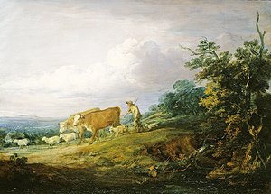 風景（油彩・キャンバス） 作： Thomas Gainsborough