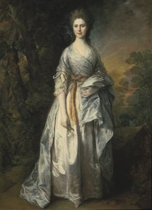 Maria Marowe (nee Wilmot), Lady Eardley de Spalding - Lady Maria Eardley of Spalding (1743-1794), by Gainsborough, Thomas (1727-1788).キャンバスに油彩。寸法 : 215x149 cm。ストックホルム国立博物館 作： Thomas Gainsborough