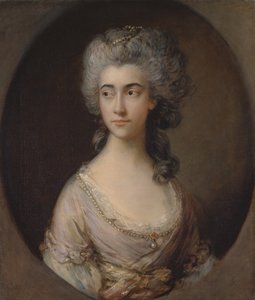 メアリー・ヘバーデン、カリフォルニア州。 1777年。 作： Thomas Gainsborough