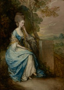 チェスターフィールド伯爵夫人アンの肖像 作： Thomas Gainsborough