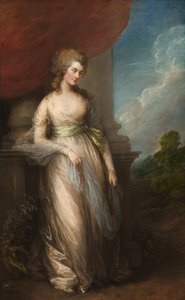 ジョージアナキャベンディッシュ、デボンシャー公爵夫人（1757-1806）の肖像 作： Thomas Gainsborough