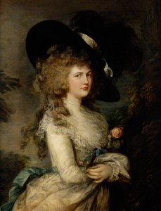 デヴォンシャー公爵夫人ジョージアナの肖像、1785-87年頃（油彩・キャンバス