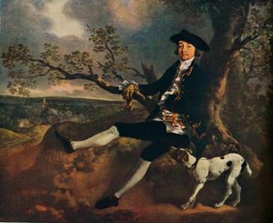 トーマス・ゲインズバラによるジョン・プランピンの肖像、1752-1755、1936。 作： Thomas Gainsborough