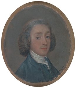 粉髪の若い男の肖像、カリフォルニア州。 1750年。 作： Thomas Gainsborough