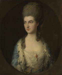 ミス・スパロウと呼ばれる若い女性の肖像、1770年代。 作： Thomas Gainsborough