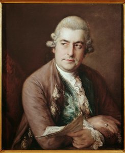 ドイツの作曲家ヨハン・クリスチャン・バッハの肖像 作： Thomas Gainsborough