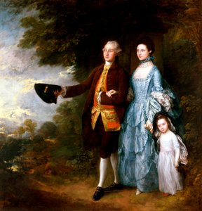 トーマス・ゲインズバラの「バイアム・ファミリー 作： Thomas Gainsborough