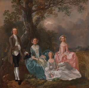 グラブナー家、カリフォルニア。 1754年。 作： Thomas Gainsborough