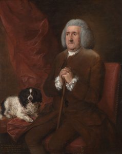 ウィリアム・ラウンズ、英国財務裁判所の会計監査人 作： Thomas Gainsborough