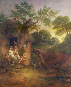 木こりの家、1780年頃 作： Thomas Gainsborough