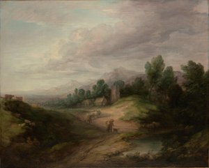 森林地帯の風景 作： Thomas Gainsborough