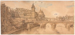 パリで最も美しい20の景色のセレクション、1802年。 作： Thomas Girtin