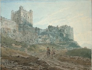 バンバラ城バンバラ、ノーサンバーランド、1792-1794 作： Thomas Girtin