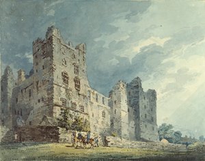 ヨークシャーのボルトン城、1795-1802年 作： Thomas Girtin