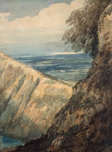 ドーセットの海岸、ラルワースコーブの近く 作： Thomas Girtin