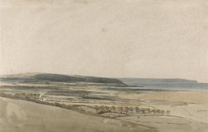 デボンのトー川河口、1801年頃（紙に鉛筆で水彩） 作： Thomas Girtin