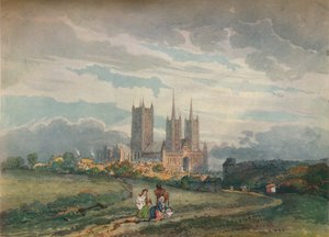 リンカーン大聖堂、c1795 作： Thomas Girtin