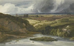 リドフォード城、1800 作： Thomas Girtin